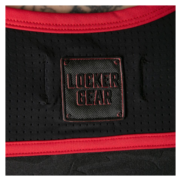 LOCKER GEAR - CANOTTA CON ACCESSO MILITARE COMPLETO ROSSA L