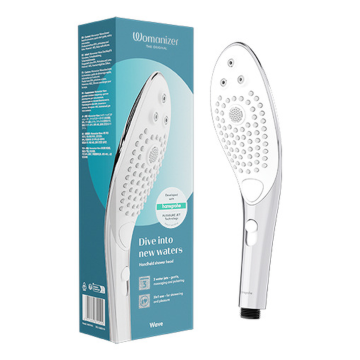 WOMANIZER - POMMEAU DE DOUCHE STIMULANT CLITORIAL WAVE CHROME
