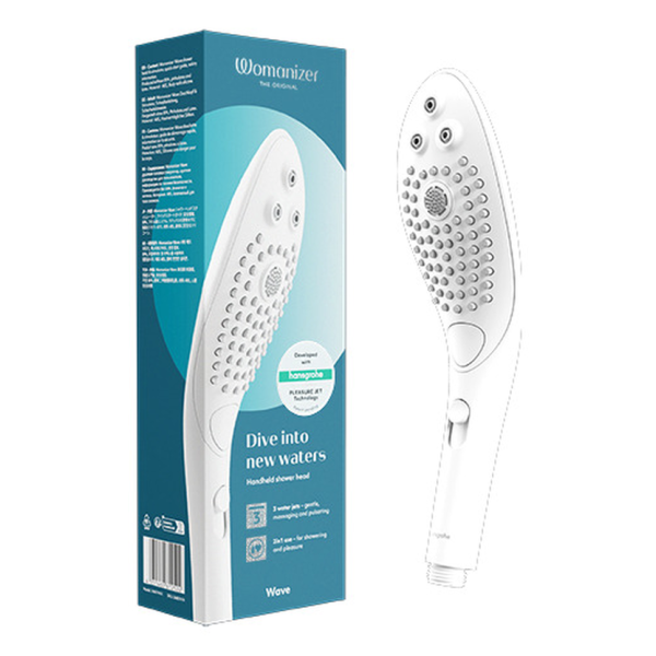 WOMANIZER - WAVE KLITORALSTIMULIERENDER DUSCHKOPF WEISS