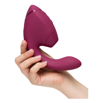 WOMANIZER - DUO NEXT DOPPELTER KLITORIS- & G-PUNKT-STIMULATOR, DUNKLES ROSA