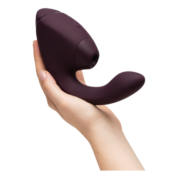 WOMANIZER - DUO NEXT STIMOLATORE DOPPIO CLITORIDEO E PUNTO G VIOLA SCURO
