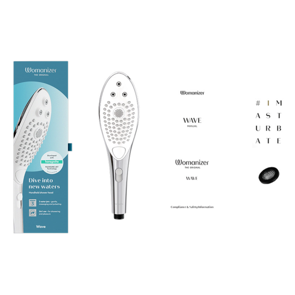 WOMANIZER - WAVE CLITORAL STIMULATING SHOWER HEAD CHROME