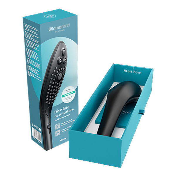 WOMANIZER - WAVE CLITORAL STIMULATING SHOWER HEAD BLACK