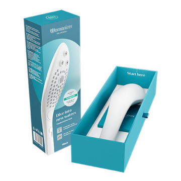 WOMANIZER - WAVE KLITORALSTIMULIERENDER DUSCHKOPF WEISS