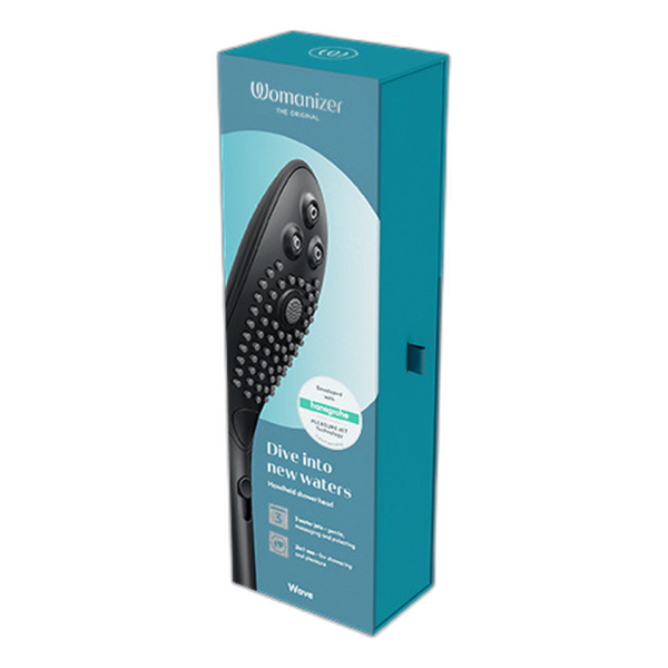 WOMANIZER - WAVE CLITORAL STIMULATING SHOWER HEAD BLACK
