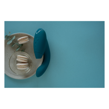 WOMANIZER - DUO 2 STIMULATOR BLEU PÉTROLE