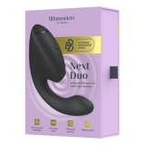 WOMANIZER - DUO NEXT DUAL CLITORAL & G-SPOT STIMULATOR BLACK