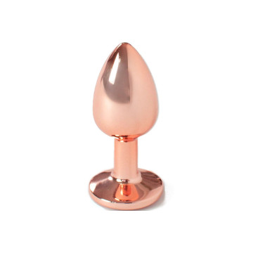 SECRETPLAY - PLUG ANAL EN MÉTAL OR ROSE PETITE TAILLE 7 CM - SECRETPL…