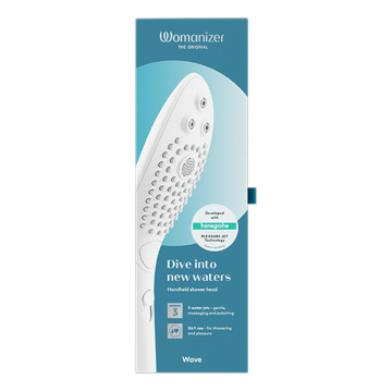 WOMANIZER - POMMEAU DE DOUCHE STIMULANT CLITORIAL WAVE BLANC