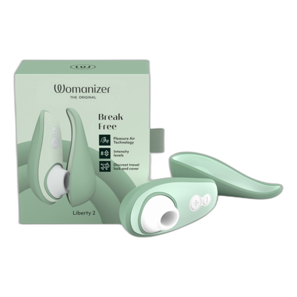 WOMANIZER - LIBERTY 2 STIMULATEUR DE CLITORIS ET ASPIRATION VERT CLAIR