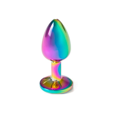 SECRETPLAY - BUTT PLUG AUS METALL REGENBOGEN, KLEINE GRÖSSE 7 CM - SE…