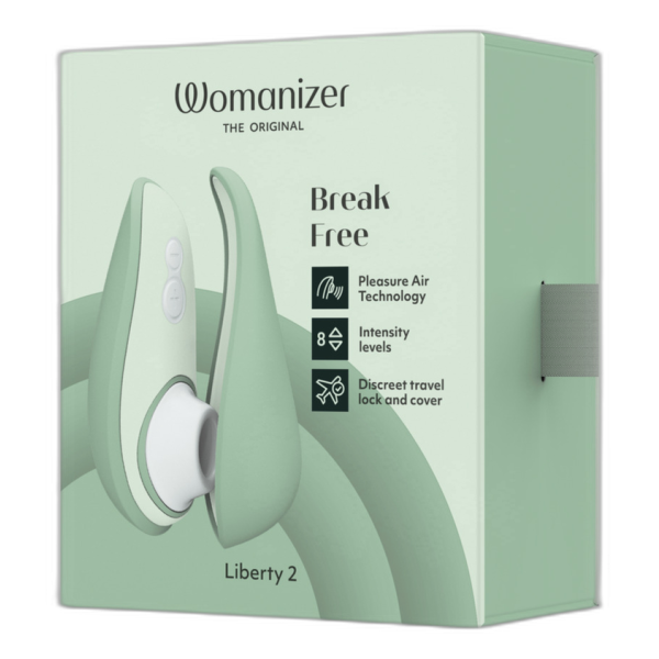 WOMANIZER - LIBERTY 2 STIMULATEUR DE CLITORIS ET ASPIRATION VERT CLAIR