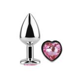 SECRETPLAY - BUTT PLUG AUS METALL FUCHSIA HERZ KLEINE GRÖSSE 7 CM - S…