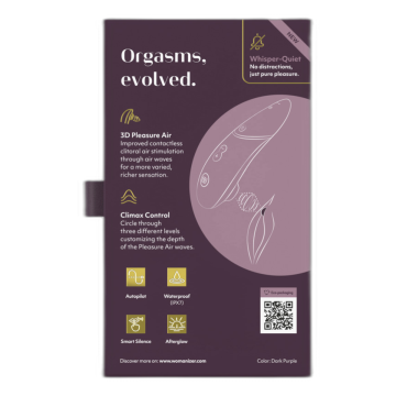 WOMANIZER - STIMULATEUR CLITORIAL SUIVANT VIOLET FONCÉ