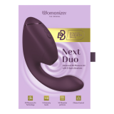 WOMANIZER - DUO NEXT STIMULATEUR CLITORIAL ET DE POINT G DOUBLE VIOLET FONCÉ