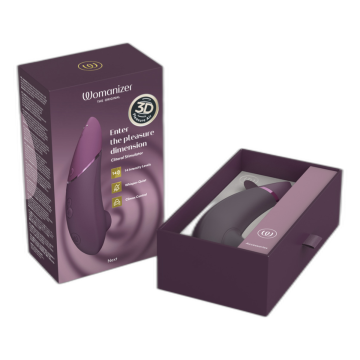 WOMANIZER - STIMULATEUR CLITORIAL SUIVANT VIOLET FONCÉ