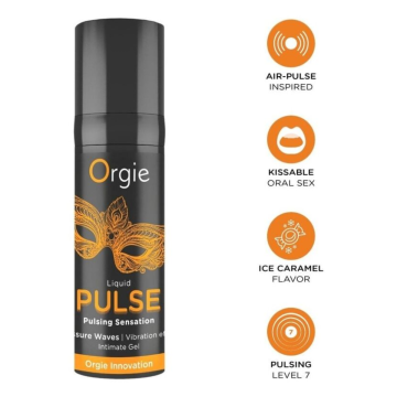 ORGIE - PULSE KISSABLE GEL INTIME À SENSATION DE PULSIONS 15 ML