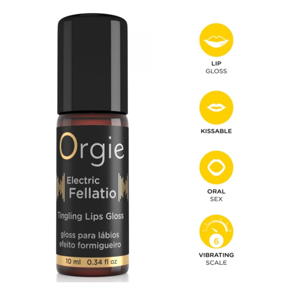 ORGIE - ELECTRIC FELLATIO VIBRATING TINGLING LIP GLOSS 10 ML