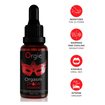 ORGIE - GOCCE PER L'ORGASMO, BICCHIERINO E ECCITANTE 30 ML