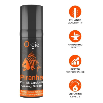 ORGIE - PIRANHA POWER CREME FÜR IHN 15 ML