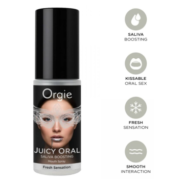 ORGIE - SPRAY ORALE SUCCOSO PER STIMOLARE LA SALIVA ALLA MENTA 15 ML
