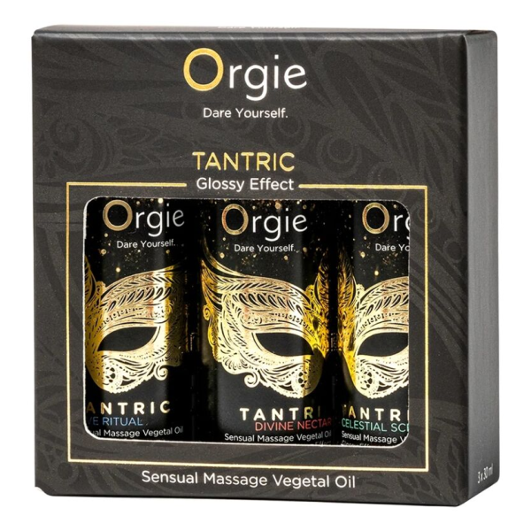 ORGIE - TANTRISCHE MINI-KOLLEKTION: SENSUELLE MASSAGEÖLE 3 X 30 ML
