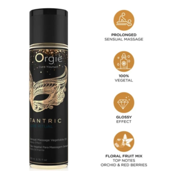 ORGIE - RITUALE DE AMORE TANTRA, MASSAGGIO SENSUALE, OLIO VEGETALE 200 ML