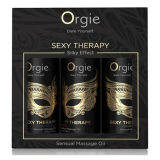 ORGIE - SEXY THERAPY MINI SIZE COLLECTION SENSUAL MASSAGE OILS 3 X 30 ML