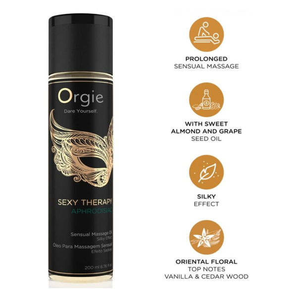ORGIE - SEXY THERAPY APHRODISIAC SENSUAL MASSAGE OIL 200 ML