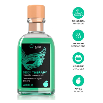 ORGIE - LIPS MASSAGE APPLE KISSABLE MASSAGE SET 100 ML