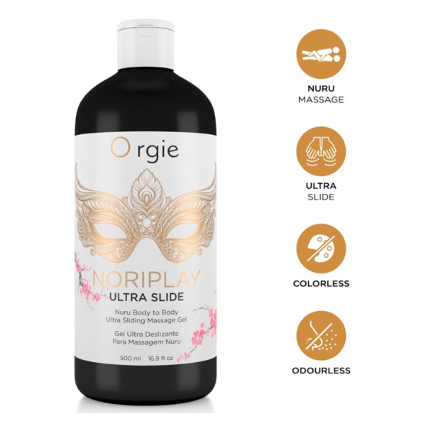 ORGIE - NORIPLAY ULTRA SLIDE GEL MASSAGGIO NURU CORPO A CORPO 500 ML