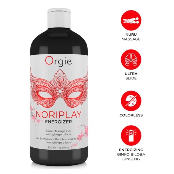 ORGIE - NORIPLAY ENERGIZER GEL PER MASSAGGIO NURU CORPO A CORPO 500 ML