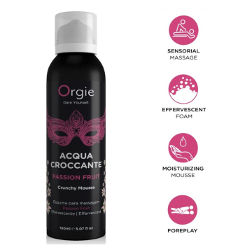 ORGIE - ACQUA CROCCANTE MOUSSE DA MASSAGGIO CROCCANTE AL FRUTTO DELLA PASSIONE 150 ML