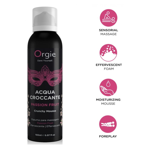 ORGIE - ACQUA CROCCANTE PASSION FRUIT CRUNCHY MASSAGE MOUSSE 150 ML