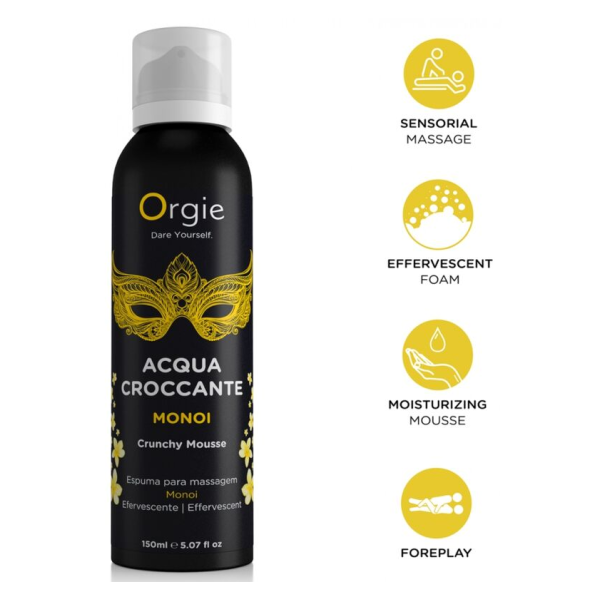 ORGIE - MOUSSE DE MASSAGE CROQUANTE AU MONOI ACQUA CROCCANTE 150 ML