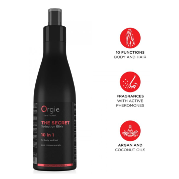 ORGIE - ÉLIXIR SECRET DE SÉDUCTION 10 EN 1 LOTION CORPS ET CHEVEUX 200 ML