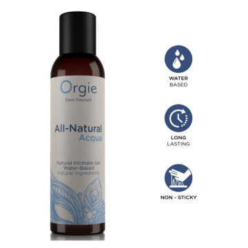 ORGIE - GANZ NATÜRLICHES, WASSERBASIERTES INTIMGEL AUF AQUA-BASIS, 150 ML