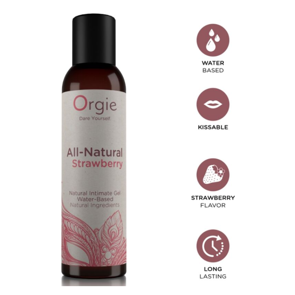 ORGIE - GEL INTIMO A BASE ACQUA COMPLETAMENTE NATURALE ALLA FRAGOLA 150 ML