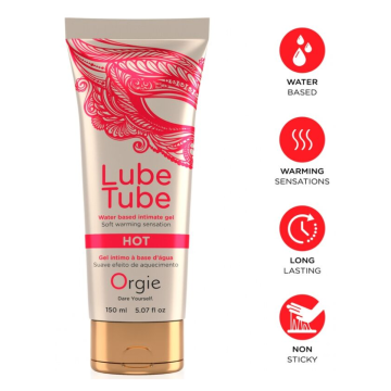 ORGIE - TUBO LUBRIFICANTE GEL INTIMO A BASE DE ACQUA CALDA 150 ML