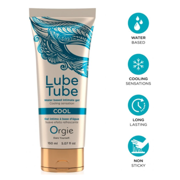 ORGIE - LUBRIFICANTE IN TUBO COOL GEL INTIMO RINFRESCANTE A BASE DE ACQUA 150 ML
