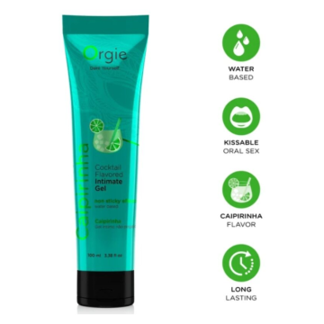 ORGIE - TUBO LUBRIFICANTE COCKTAIL CAIPIRINHA BACIABILE GEL INTIMO A BASE DE ACQUA 100 ML