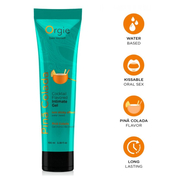 ORGIE - LUBE TUBE COCKTAIL PIÑA COLADA KISSABLE WATER-BASED INTIMATE GEL 100 ML