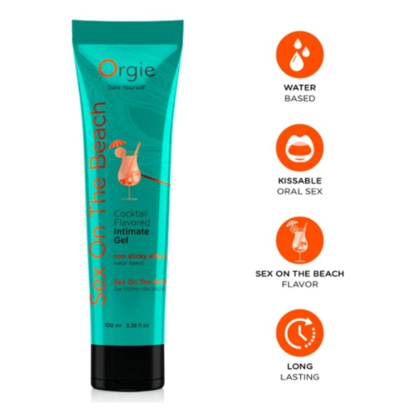 ORGIE - LUBE TUBE COCKTAIL SEX ON THE BEACH KISSABLE WATER-BASED INTIMATE GEL 100 ML
