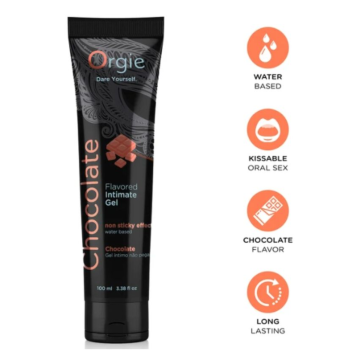 ORGIE - LUBE TUBE CHOCOLATE KISSABLE WATER-BASED INTIMATE GEL 100 ML
