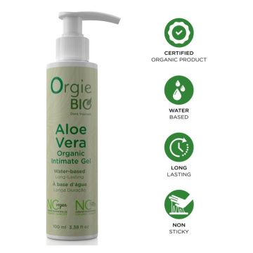 ORGIE - GEL INTIMO BIOLOGICO A BASE DE ACQUA ALL'ALOE VERA 100 ML