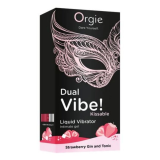 ORGIE - DOPPIA VIBRAZIONE! LIQUIDO VIBRANTE AL GUSTO DI GIN ALLA FRAGOLA E TONICO, 15 ML