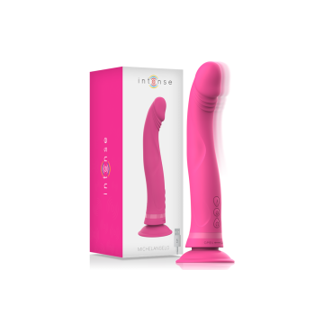 Intense - Michelangelo Dildo Vibrador Silicona Rosa | Vybes.it