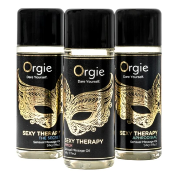 ORGIE - SEXY THERAPY MINI SIZE COLLECTION SENSUAL MASSAGE OILS 3 X 30 ML