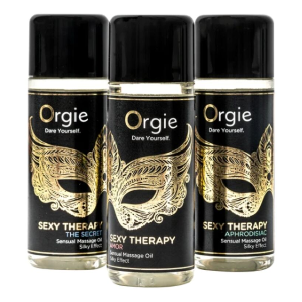 ORGIE - COLLEZIONE MINI FORMATO SEXY THERAPY OLI DA MASSAGGIO SENSUALI 3 X 30 ML