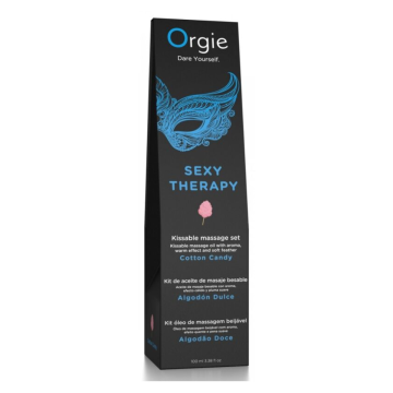 ORGIE - MASSAGGIO LABBRA, ZUCCHERO FILATO, SET DA MASSAGGIO BACIABILE 100 ML